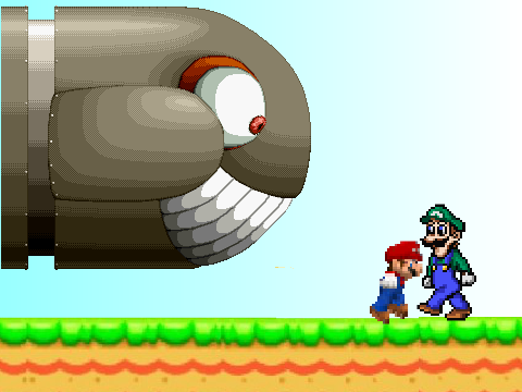 Mario & Weegee running from King Bill!