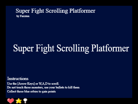Super Fight Scrolling Platformer