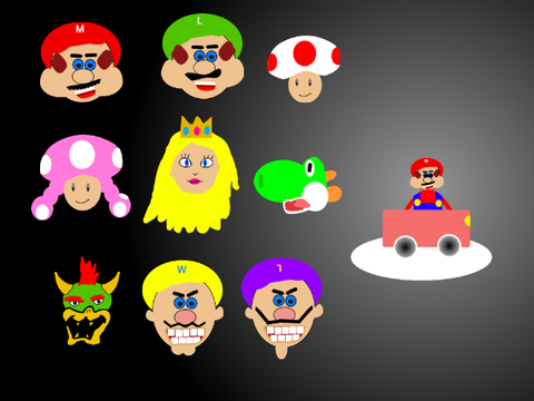 Space Mariocart W/ Powerups