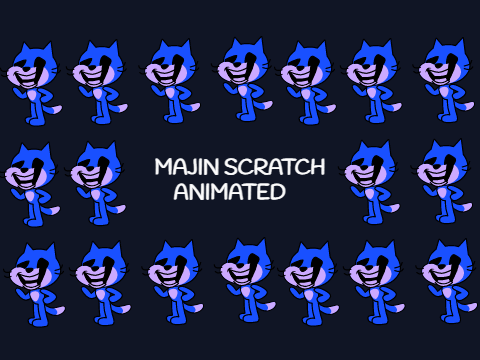 Majin Scratch Cat Animated
