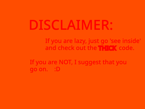 HOW TO MAKE THICK TEXT