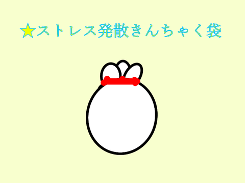ストレス発散★きんちゃく袋