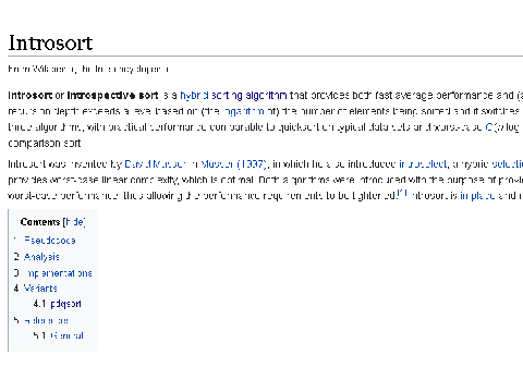 Very fast list sorting