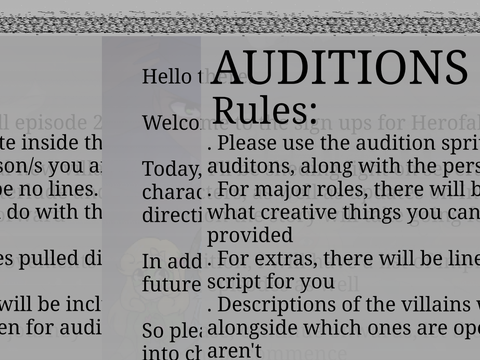 Corruption Audition