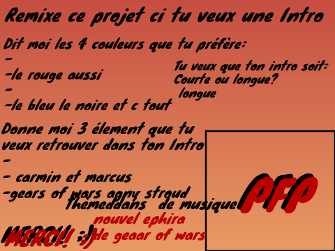 Formulaire d'Intro à remixer. remix
