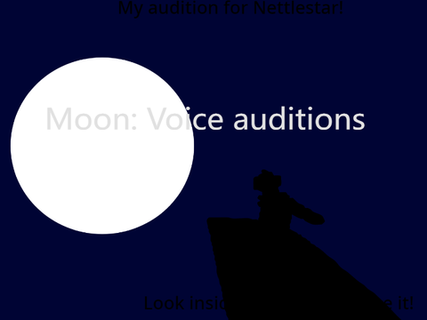 Moon: My audition! 