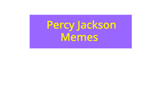 Percy Jackson Memes