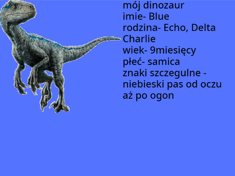Moja Postać i Mój Dinozaur