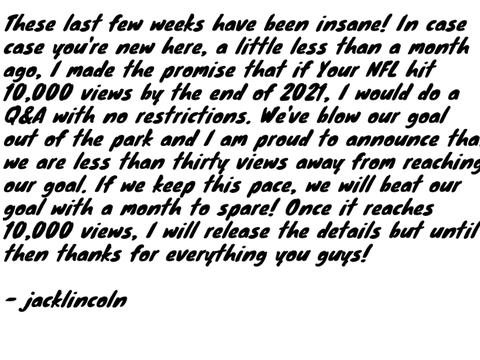 THE FINAL STRETCH!!!