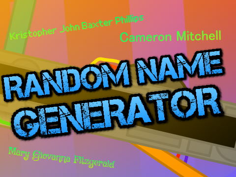 Random name generator (New last names!)