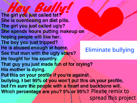 Help Stop Bullying. Please remix. 