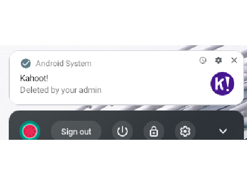 Kahoot got deleted from the play store at my school