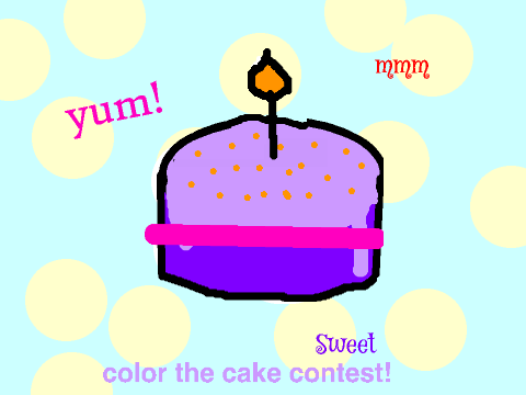 Cake coloring contest. remix (flashing!)