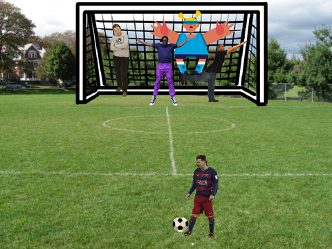 サッカー　フリーキック