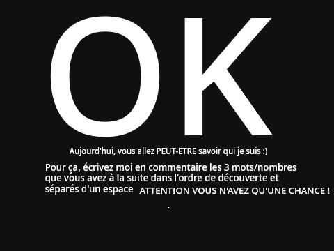 ___ENIGME___ finale : essai 1