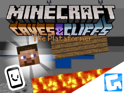 Minecraft Cave and Cliffs 1.18 platformer PART 1  #all #games #art #music