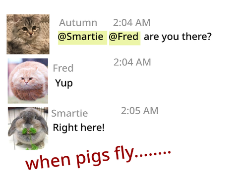 1st remix lol "when pigs fly or when dogs declare war...?"?"