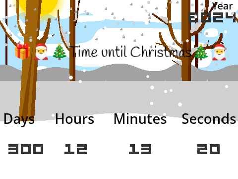 Christmas Countdown (Works in all years)