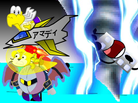 Add yourself running from the thunder tornado with fire bro!
