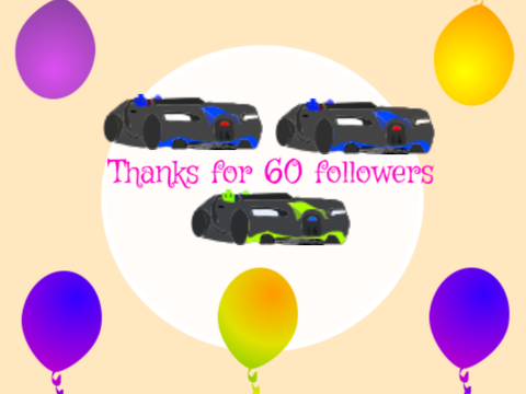 Thanks for 60 FOLLOWERS!!!