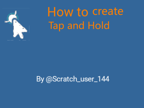 How to create Tap and hold!