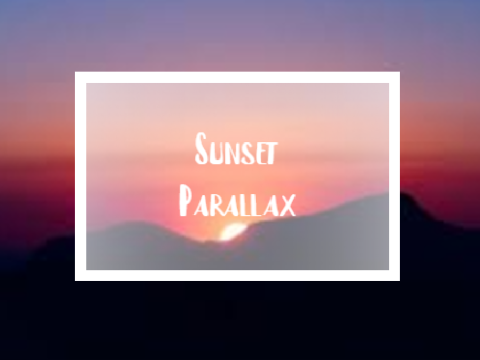 Beautiful Sunset Parallax (Summer)