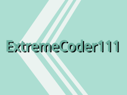 Intro for ExtremeCoder111