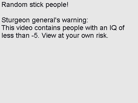 Random stick people!