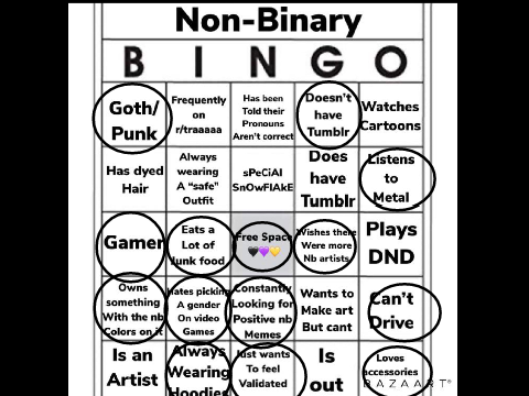 Non-Binary Bingo!!!! remix remix