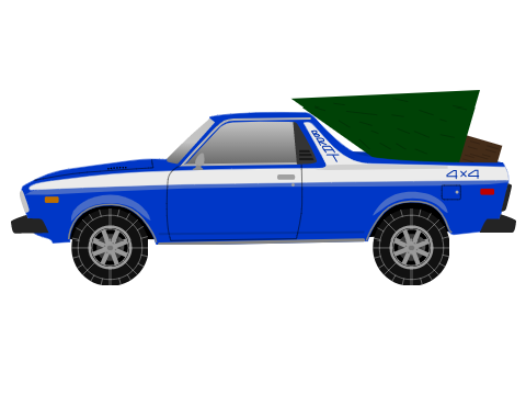 Christmas Subaru BRAT