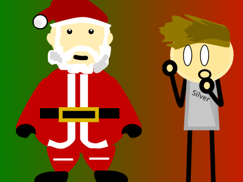 When Santa comes down the chimney at 11:00 am... #Animations