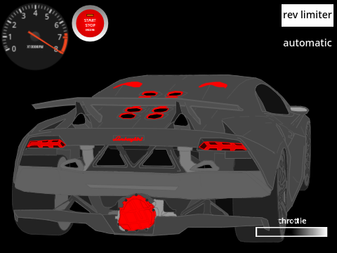 Lamborghini Sesto Elemento Revving