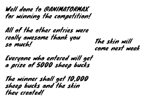 The winner of the competition...
