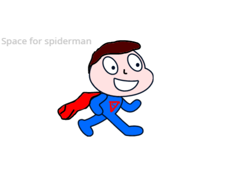 Superman and Spiderman sprite