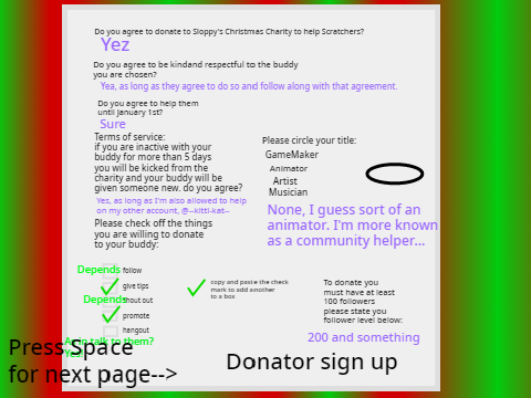 My sign-up