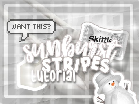⚠︎ sunburst stripes tutorial ♯
