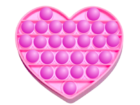 Pink heart pop it!