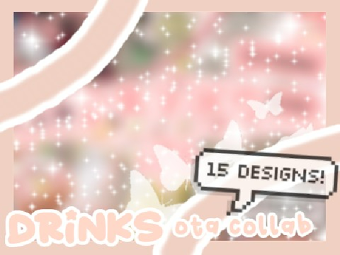 *ੈ ꒰drinks collab ota (15 designs!)꒱‧₊˚ *