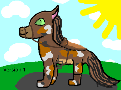 Just a random drawing of a horse
