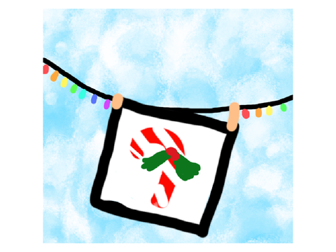 DAC Candy Cane Cabin Art