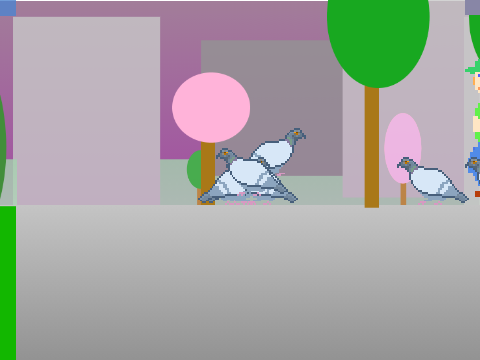 Pigeon with AI remix