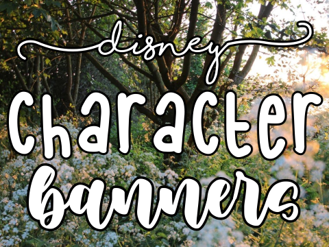 012. Disney Character Banners