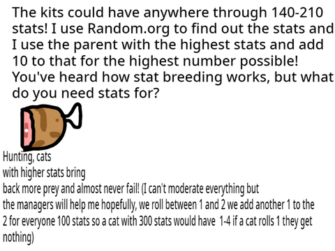 Shadows stay, features of stats + rules!