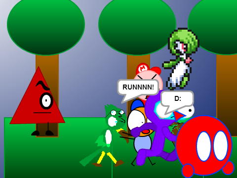 Add yourself running from Evil Triangle!!! remix remix remix