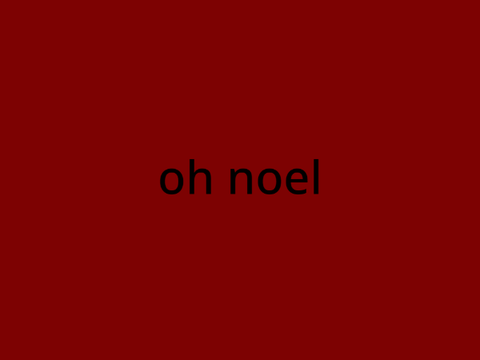 [cover] oh noel - iDKHOW