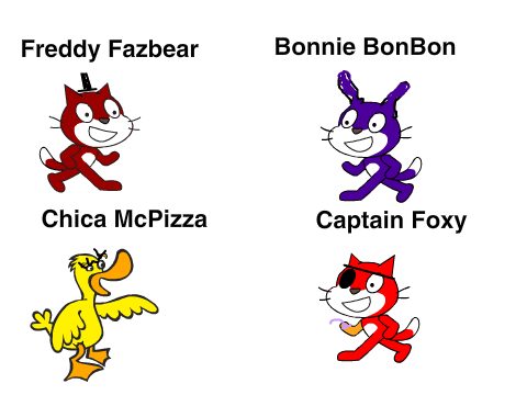 fnaf animatronics!