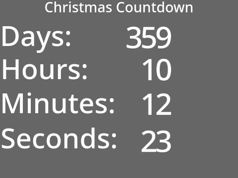 Christmas Countdown