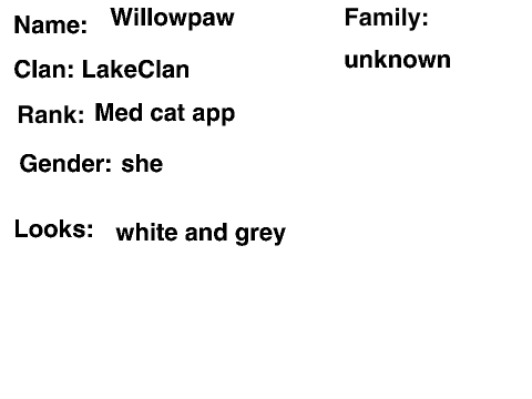 Sign Up Sheet For LakeClan remix