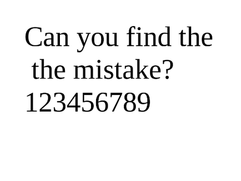 Where is the mistake?