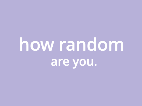how random are you. remix